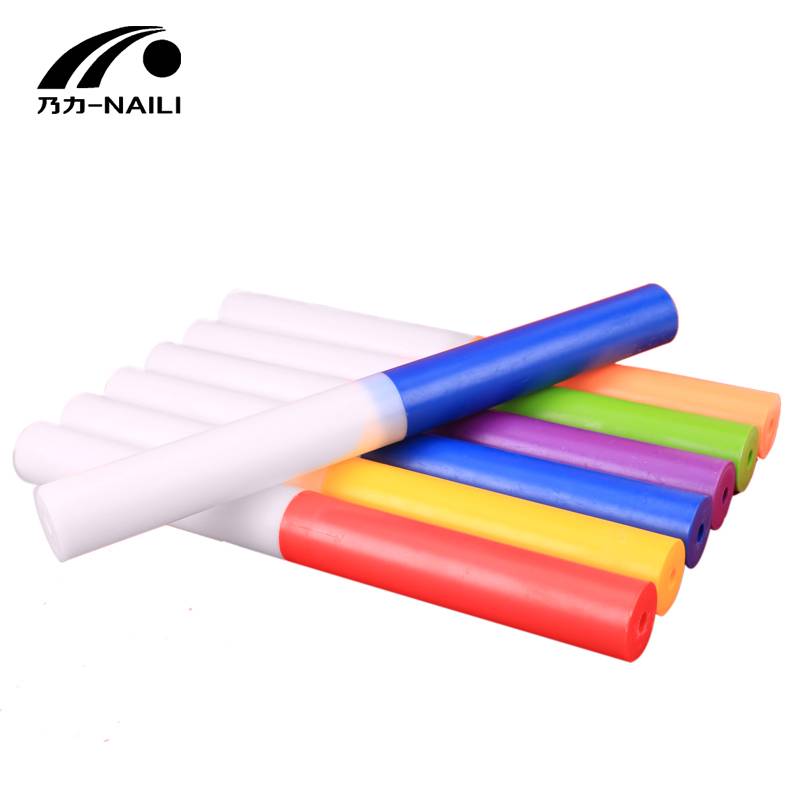 Athletic and field competition, plastic red and white connecting force stick ABS relay rod transfer rod kindergarten student relay stick