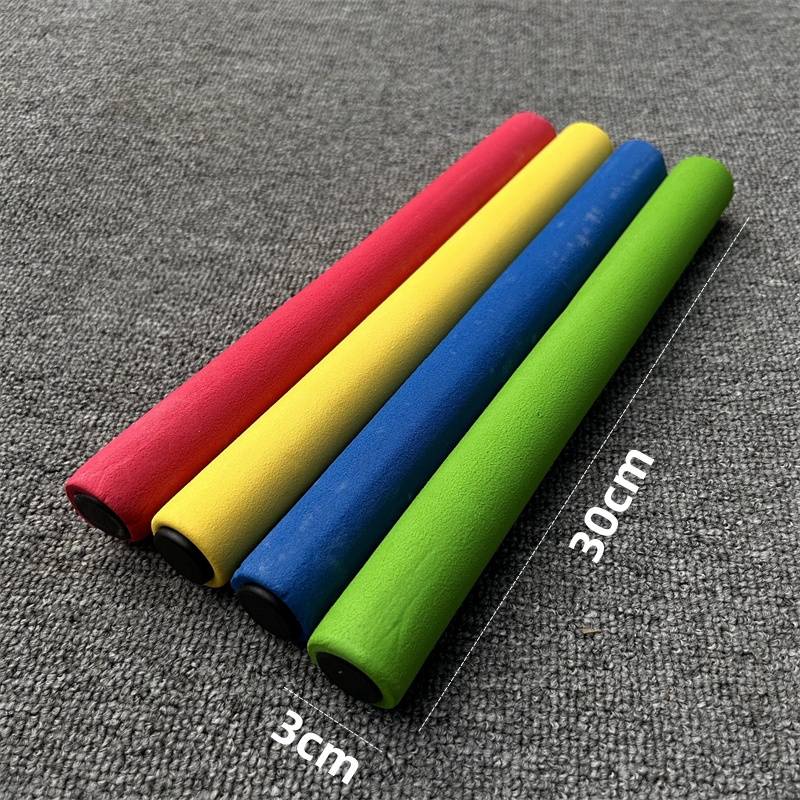 Kindergarten relay rod anti -bubble sponge sleeve plastic batons super strong sweat absorption track and field training