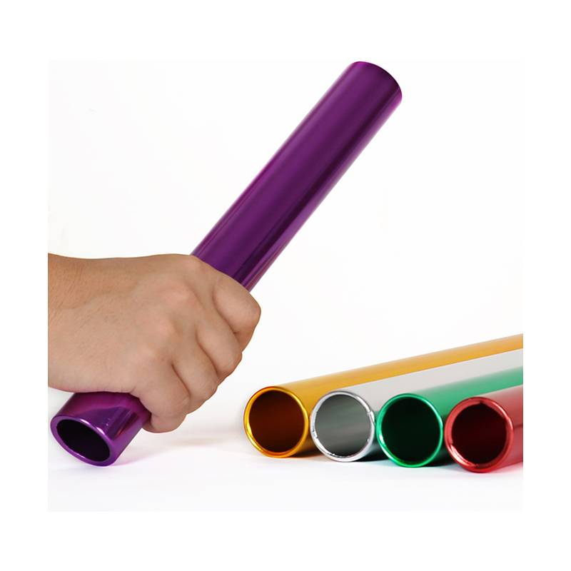The 100 -meter wooden professional standard adult track and field competition of the school games passes the stick aluminum alloy relay stick