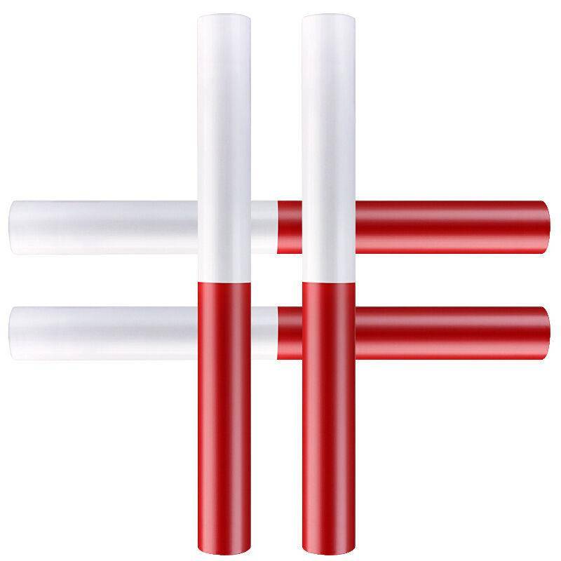 Gymnastful gymnastics baton baton sports track and field relay race red and white 4100 meters relay sticks one