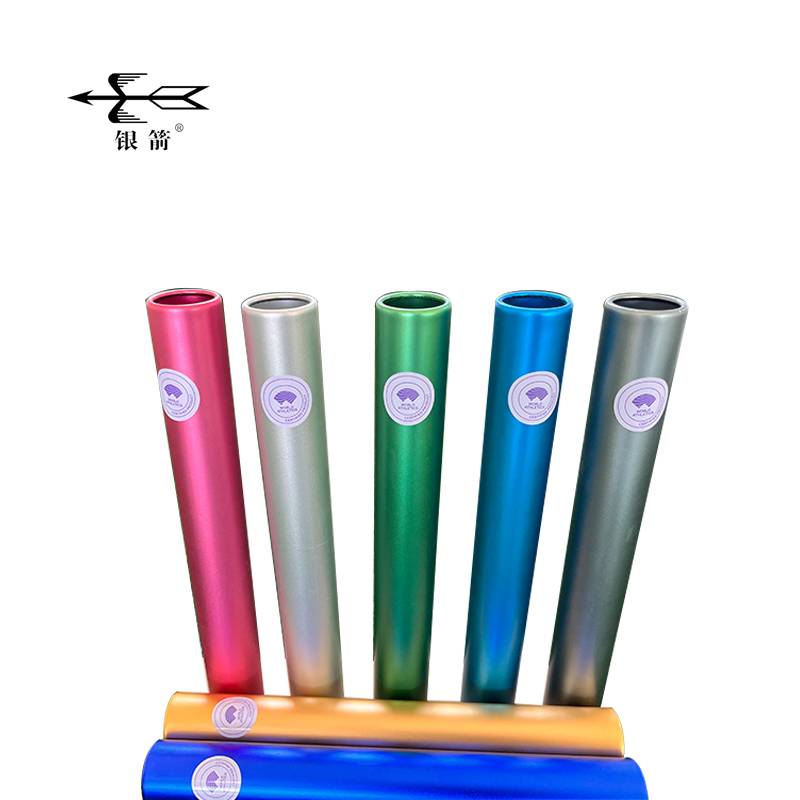 The source manufacturer produces silver arrow IAAF certification aluminum alloy relay rod matte surface bright surface is suitable for competition