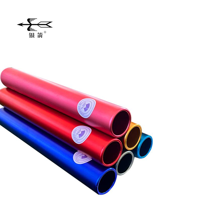 The source manufacturer produces silver arrow IAAF certification aluminum alloy relay rod matte surface bright surface is suitable for competition