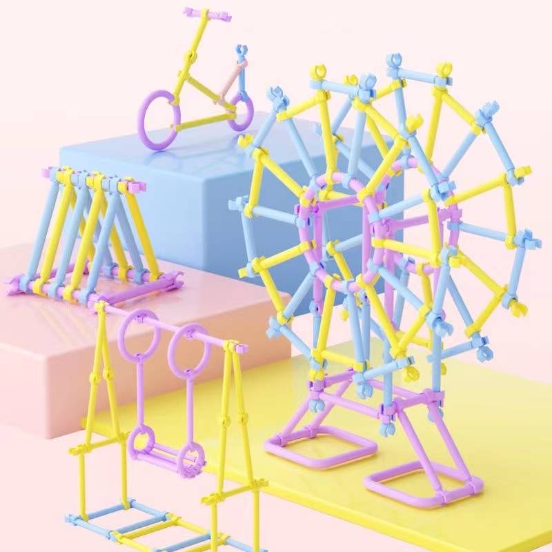 Children's puzzle toy smart stick men and girls stitching building blocks kindergarten Baby development intelligence strike smart stick