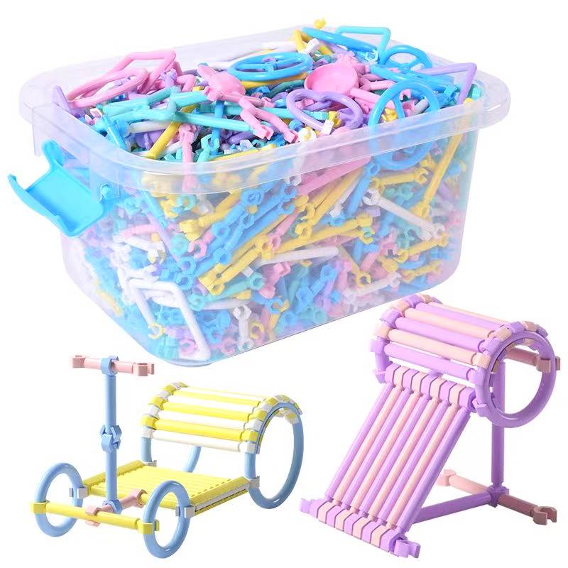 Children's puzzle toy smart stick men and girls stitching building blocks kindergarten Baby development intelligence strike smart stick