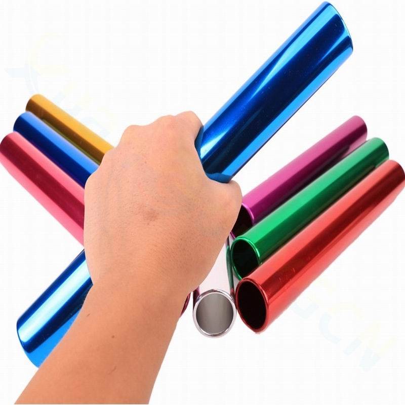aluminium alloy electroplating student running bar 3.8 cm standard adult track and field relay
