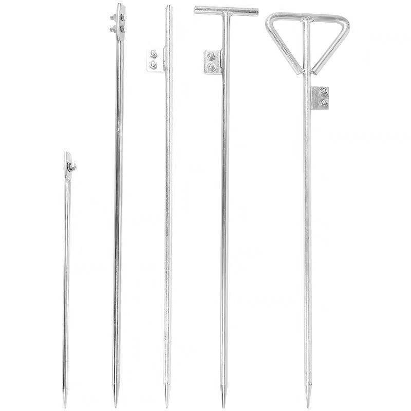 Electric power galvanized ground needle home with lightning protection ground rod pile ground wire engineering T -shaped ground -shaped ground -type ground -resistant lightning needle