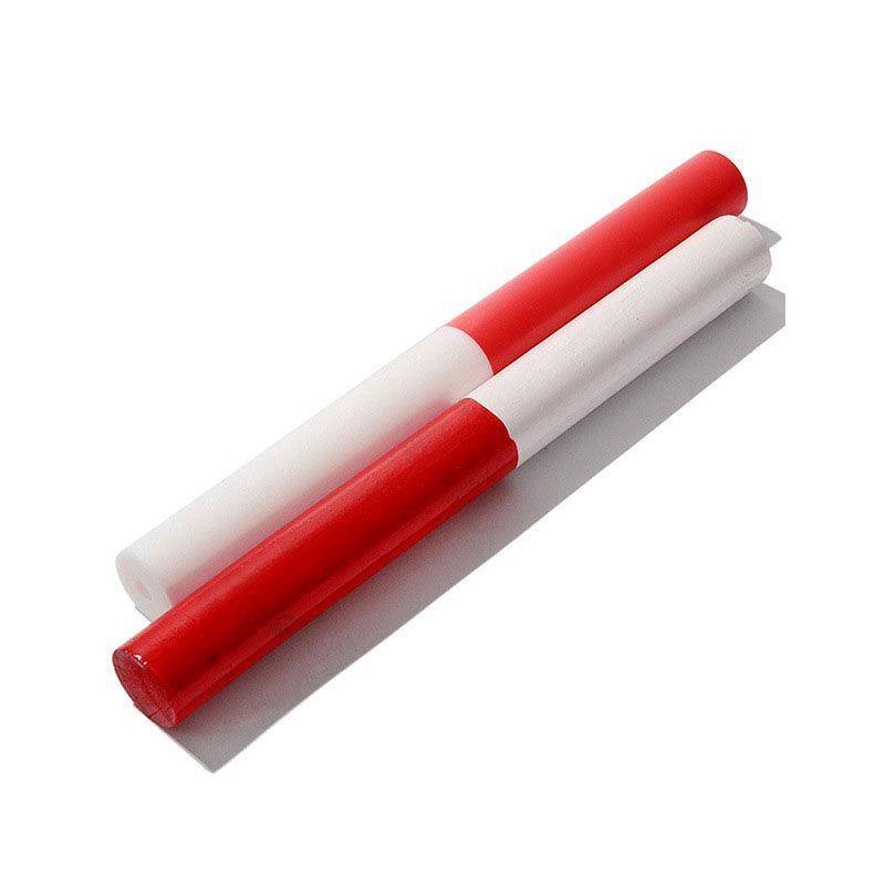 Xinjiang track and field competition training standard ABS relay stick plastic solid wood wood transmission stick 30cm sprint