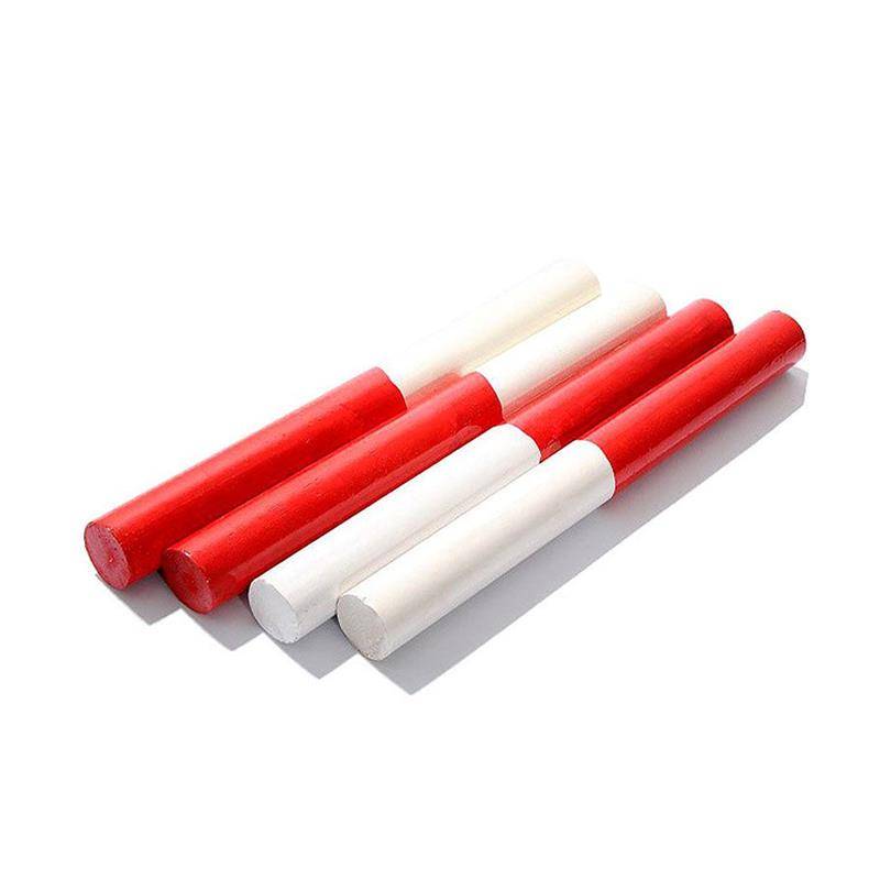 Xinjiang track and field competition training standard ABS relay stick plastic solid wood wood transmission stick 30cm sprint