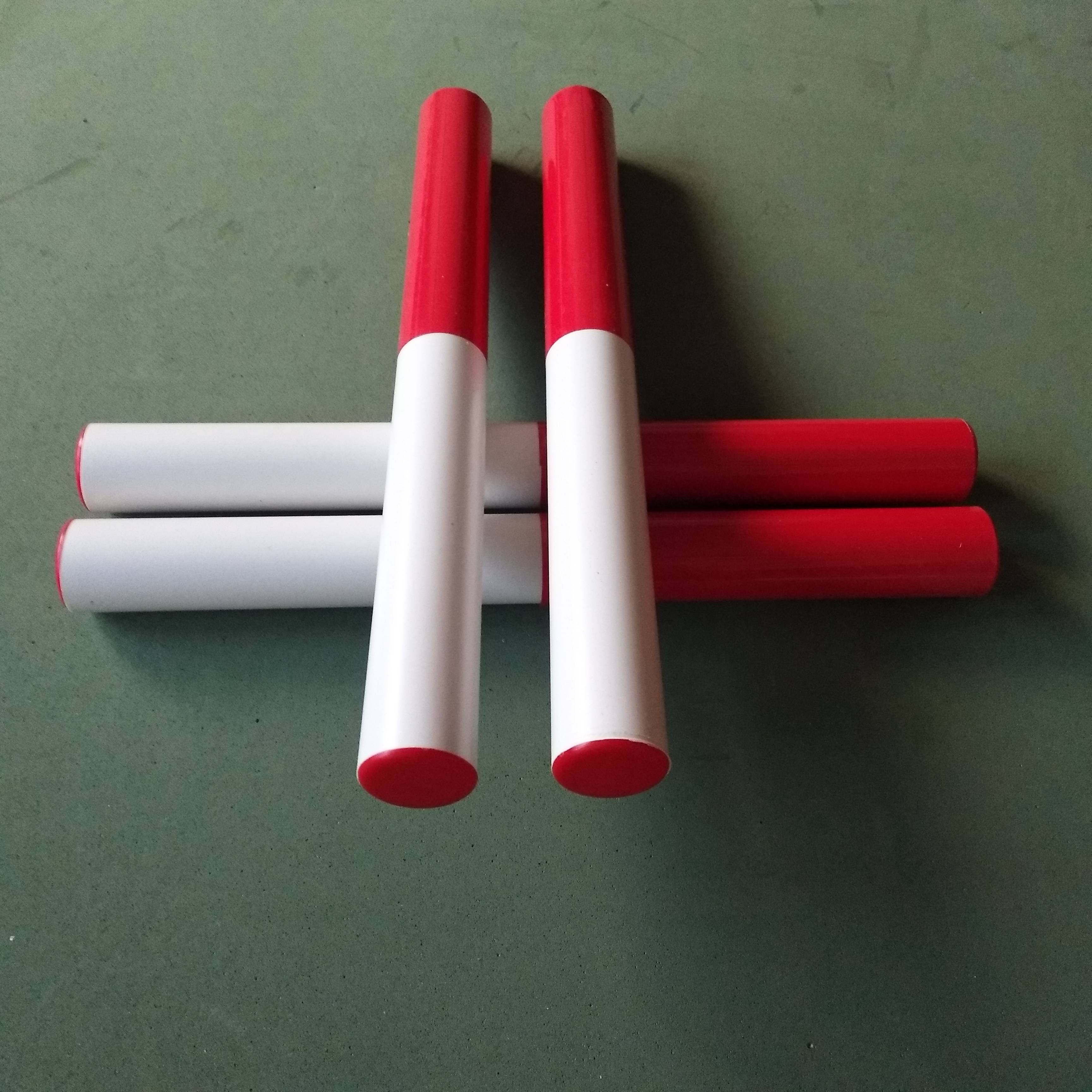 The relay stick track and field competition training conversion stick wooden PVC aluminum alloy relay mount together the relay stick competition