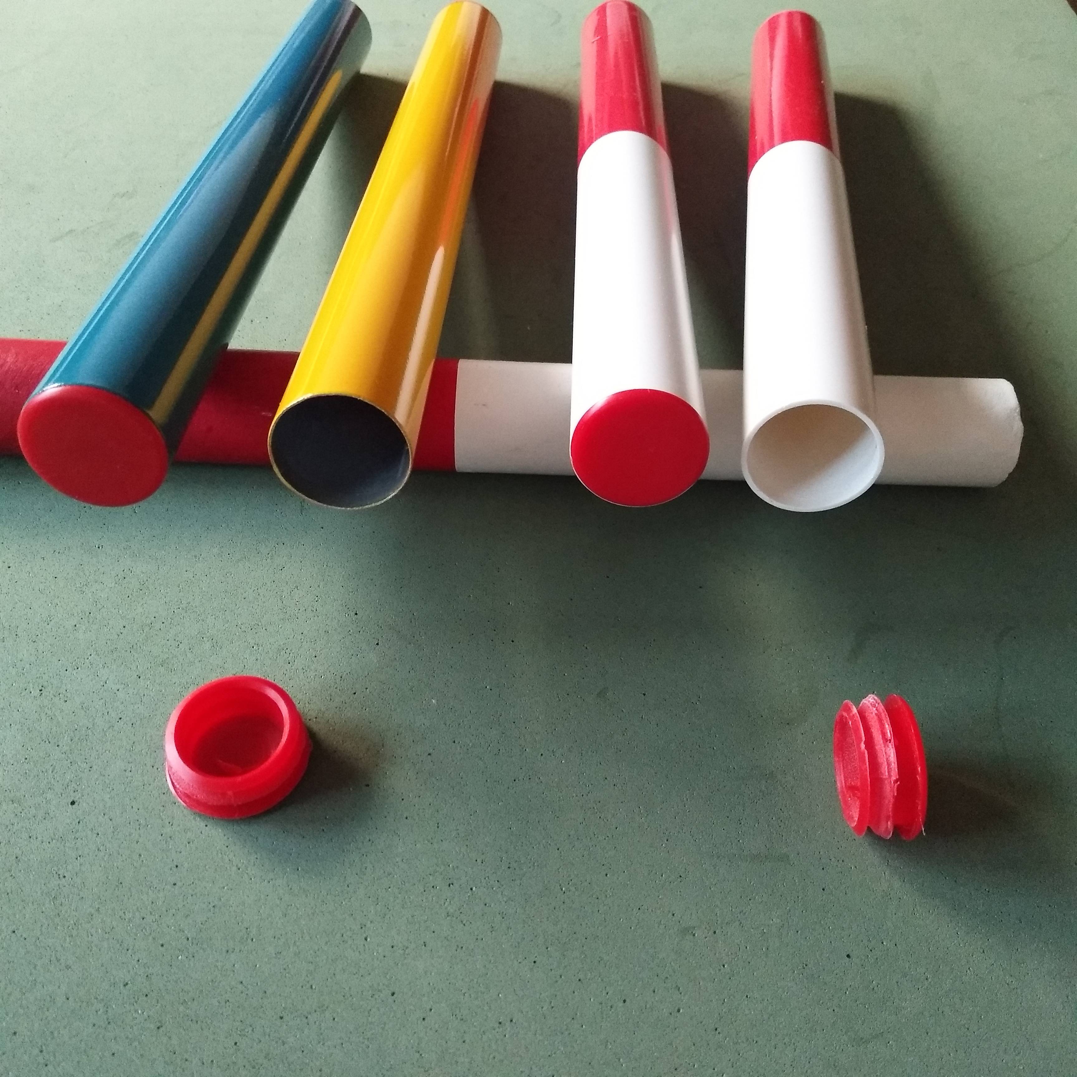 The relay stick track and field competition training conversion stick wooden PVC aluminum alloy relay mount together the relay stick competition