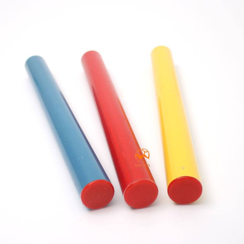 Anti -rod track and field competition for special aluminum alloy plastic red and white children's relay rod kick -in kindergarten sponge aperture props