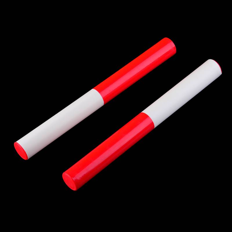 Track and field competition standard ABS alternate passing stick 30cm red and white high -strength durable student sports products