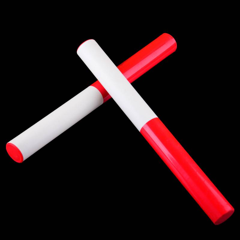 Track and field competition standard ABS alternate passing stick 30cm red and white high -strength durable student sports products