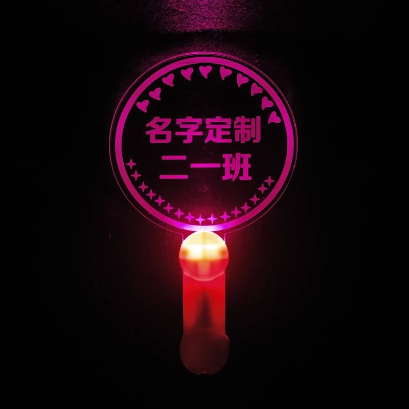 Pink round word modification
