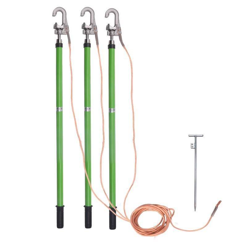 Runnan Electric Power Platform High -voltage ground rod low -voltage outdoor spiral presses tight insulation rod connected to the ground wire