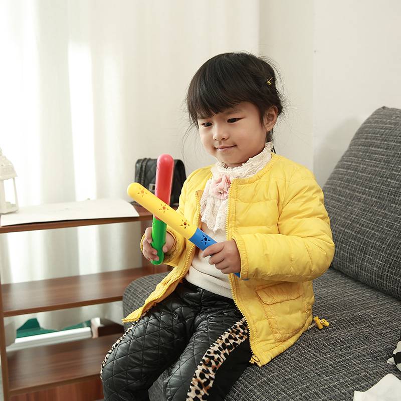 Gymnastics rod Kindergarten Morning Morning Ball Ball Bill Instead Dance Performance Competition with sound plastic relay stick