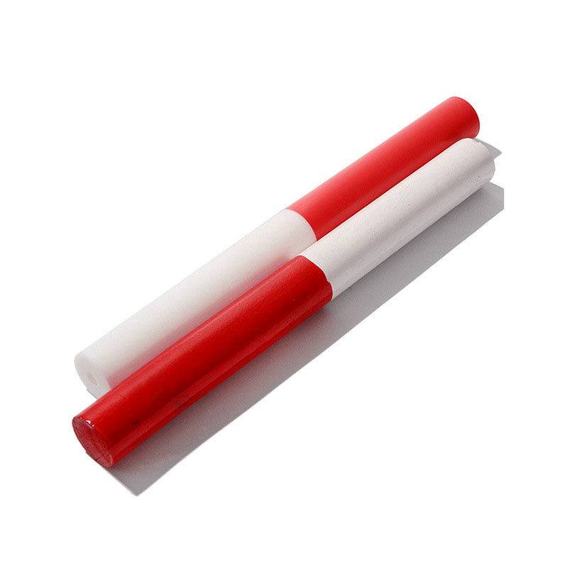 The relay stick event ABS relay stick high -strength wood durable red and white training handover long -distance running solid wood running