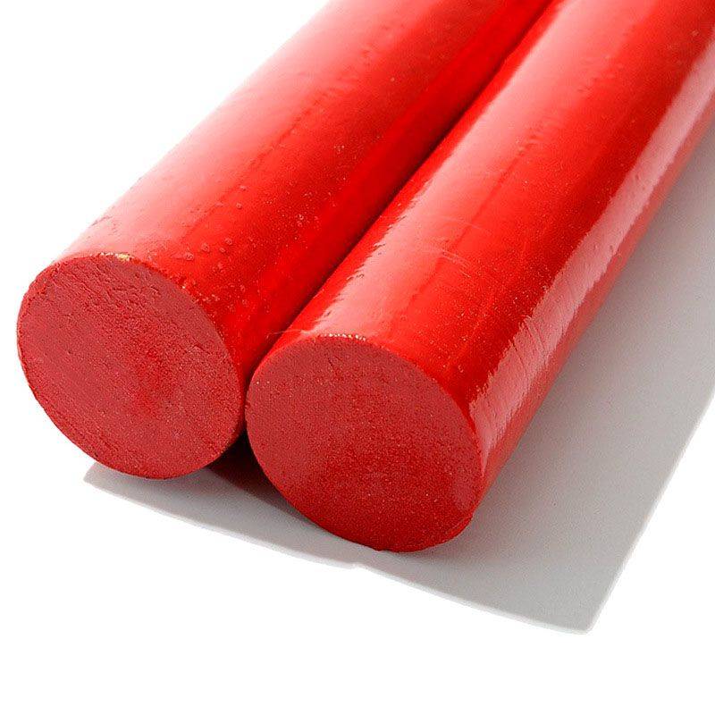 The relay stick event ABS relay stick high -strength wood durable red and white training handover long -distance running solid wood running