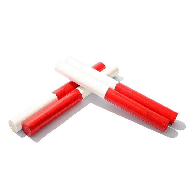 The relay stick event ABS relay stick high -strength wood durable red and white training handover long -distance running solid wood running