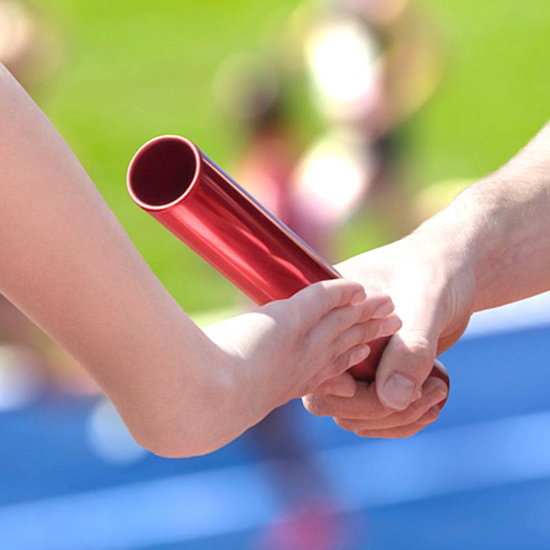 Track and field relay stick school Fun Games Competition Special Aluminum Alloy Passing Bar Outdoor Group Construction Activity Propers