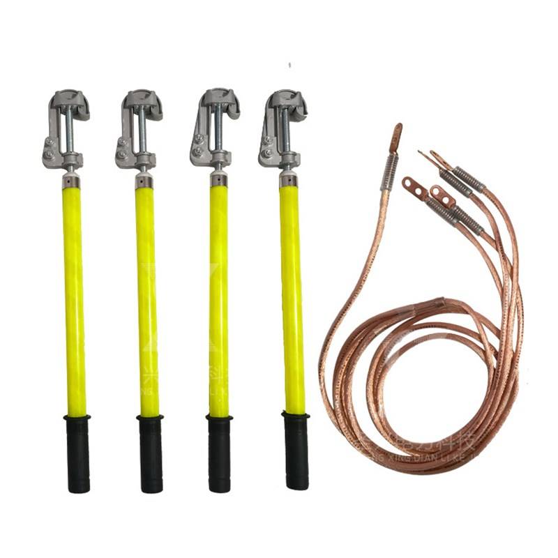 Ground rod 0.4kV spiral hook -type hook -type electric rod copper rod operation Fuck ground Y -pin soft line soft line