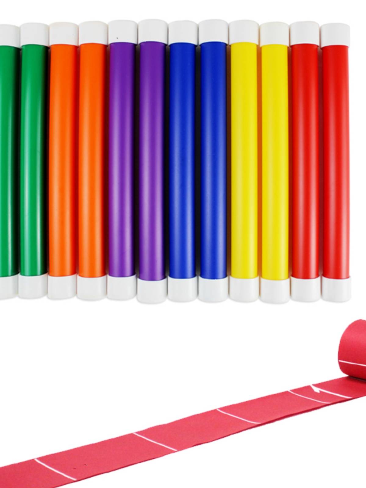 Gelep's relaxation stick 20 meters fold at 20 meters back to running children's early teach children's track and field games Equipment outdoor body