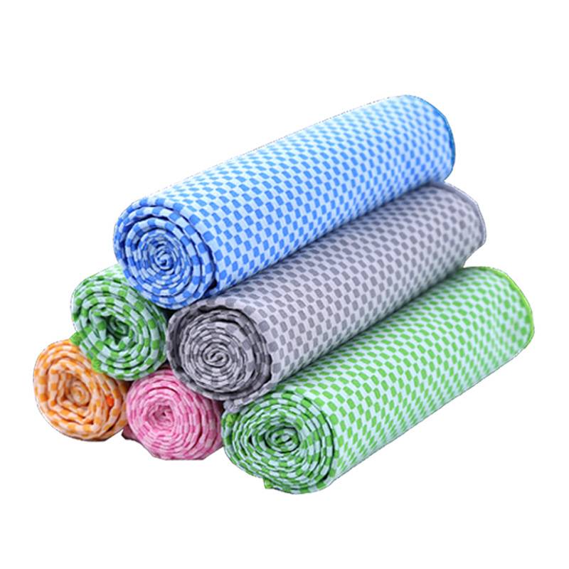 Bamboo charcoal antibacterial sweat absorption sports towel cold dry drying fitness, sweat, badminton basketball running men and women ice towels