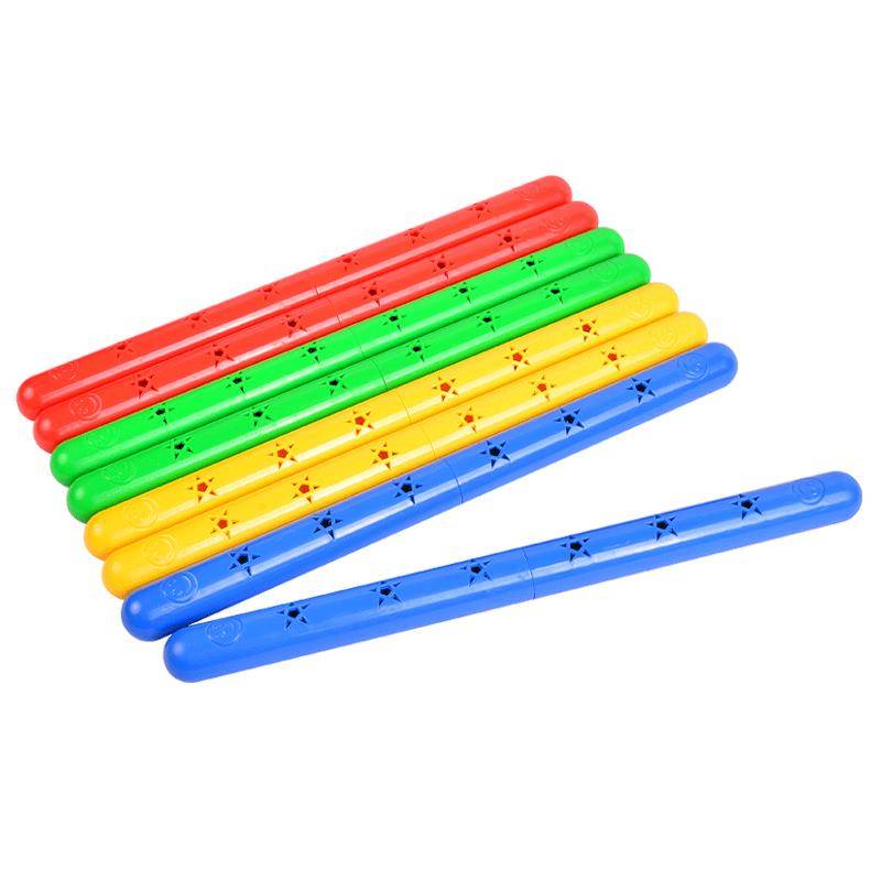 Kindergarten Morning morning exercises Children's physical exercise rods with noise rod plastic equipment fitness toys small middle and large class