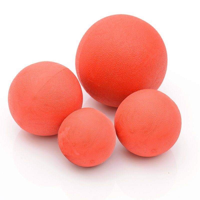 Dog biting rubber ball, dog toy solid ball high elastic ball, molars, teddy golden hair toy