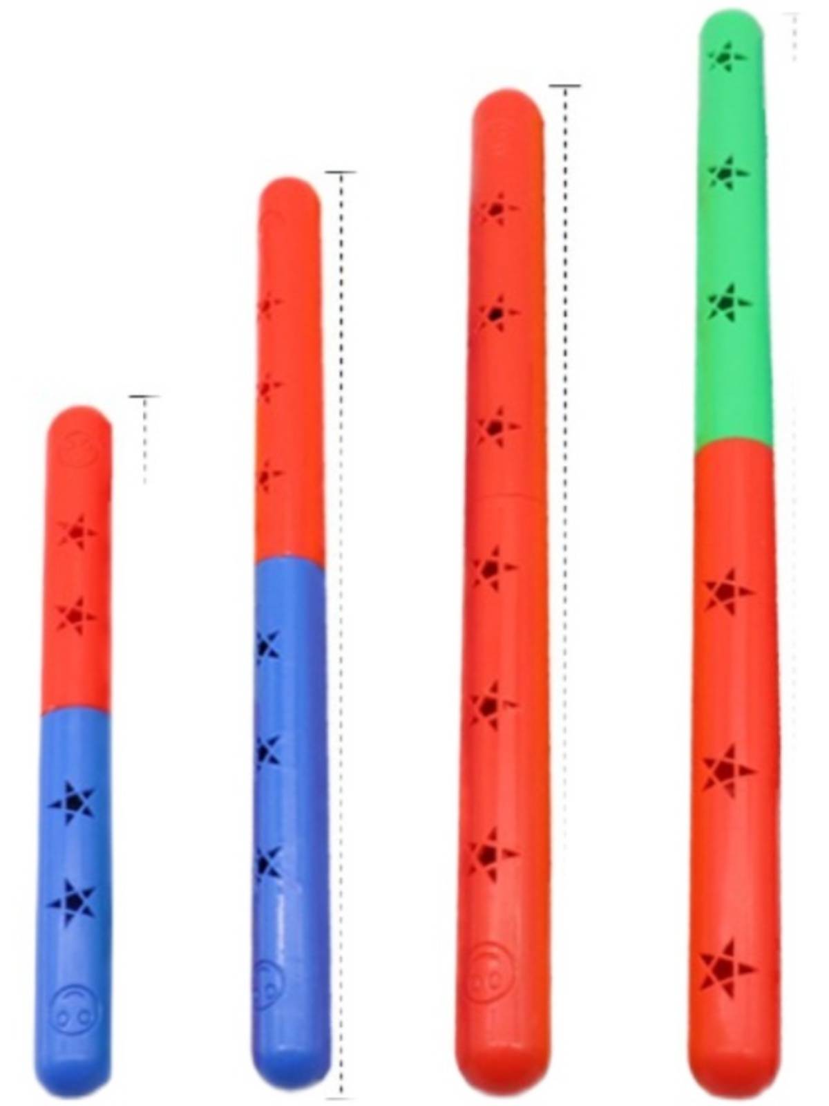 Gymnastics rod Kindergarten Morning Morning Ball Ball Bill Instead Dance Performance Competition with sound plastic relay stick