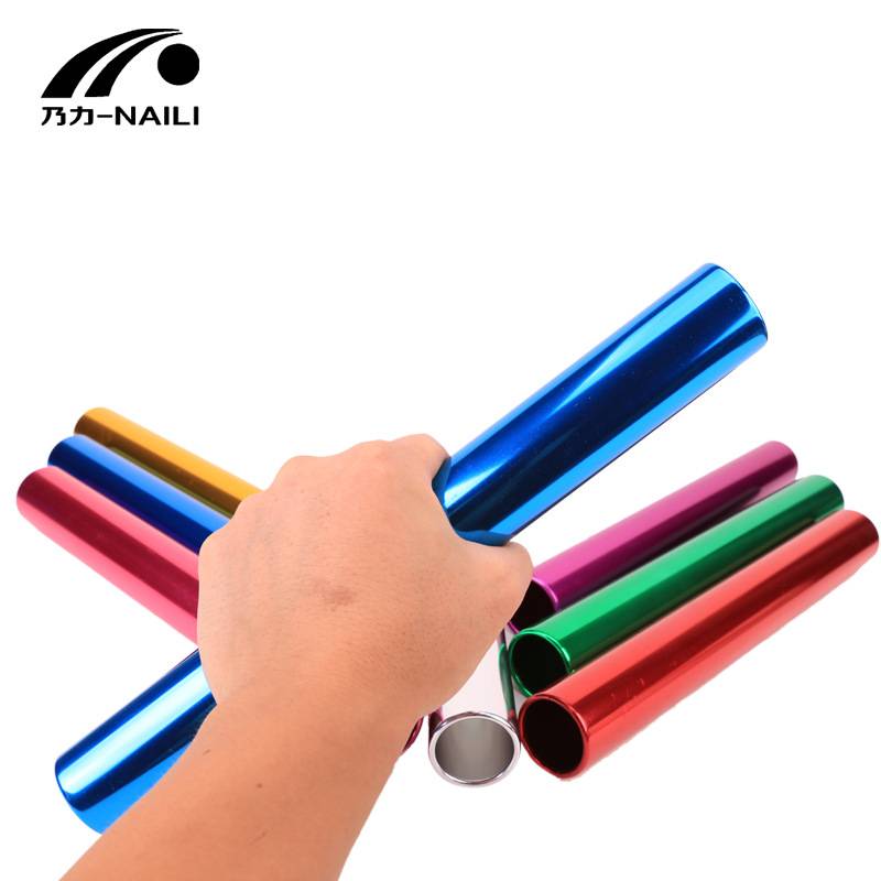 Bold 3.8cm aluminum alloy relay stick oxidation electroplating standard adult competition passenger stick transfer stick signal stick
