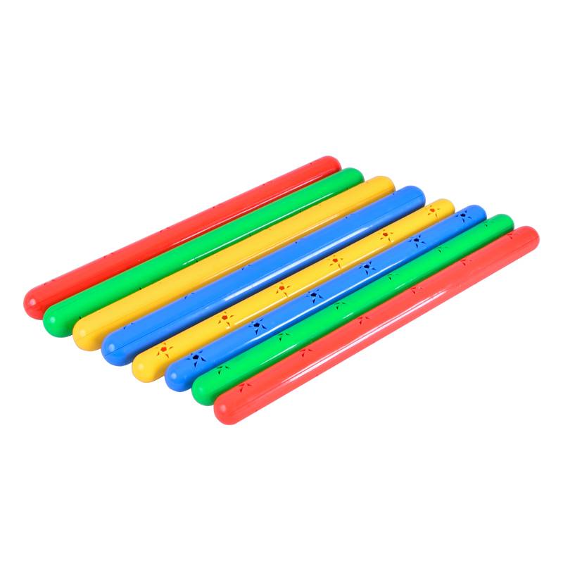 Anti -rod kindergarten gymnastics stick with sound plastic color stick children's sports fitness equipment early exercise fitness stick