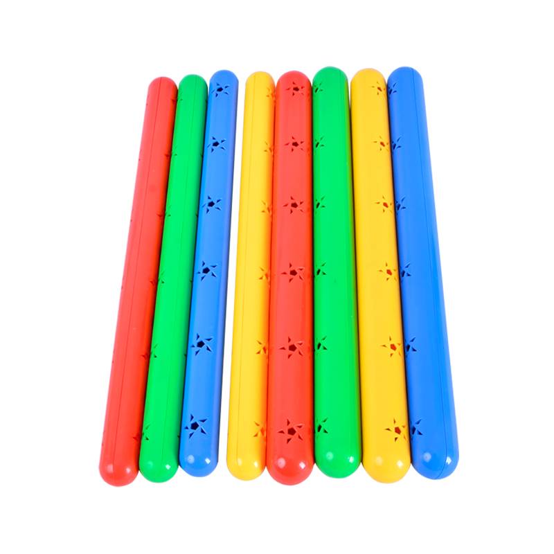 Anti -rod kindergarten gymnastics stick with sound plastic color stick children's sports fitness equipment early exercise fitness stick