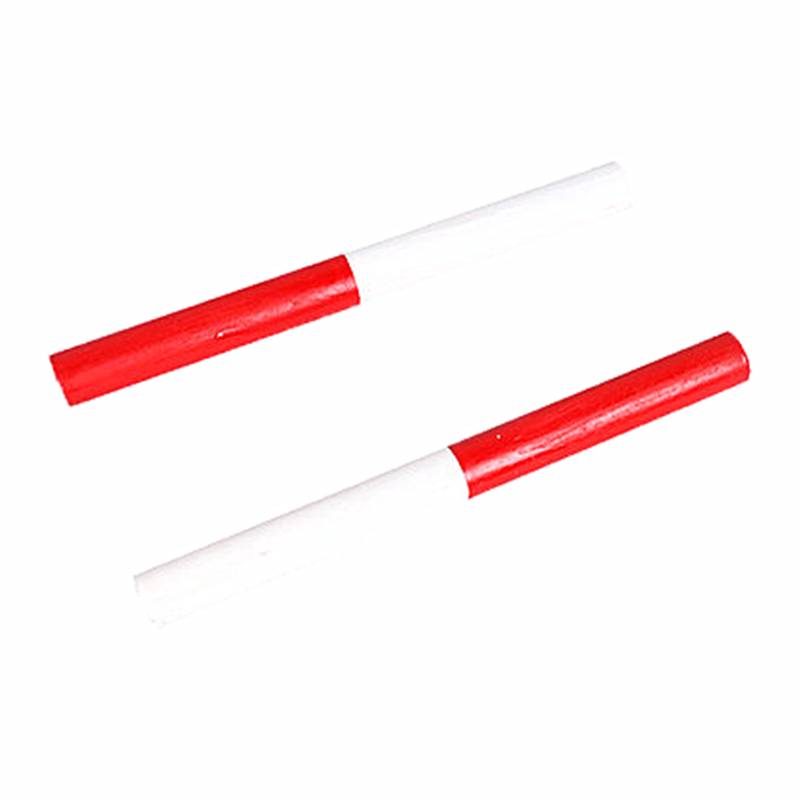 Track and field competition Standard wooden relay school school 100 -meter sprint belt red and white woody durable relay stick