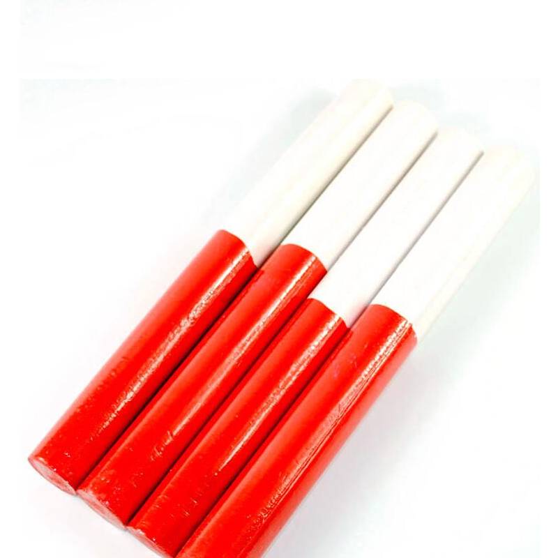 Anti -rod track and field competition for special aluminum alloy plastic red and white children's relay rod kick -in kindergarten sponge aperture props