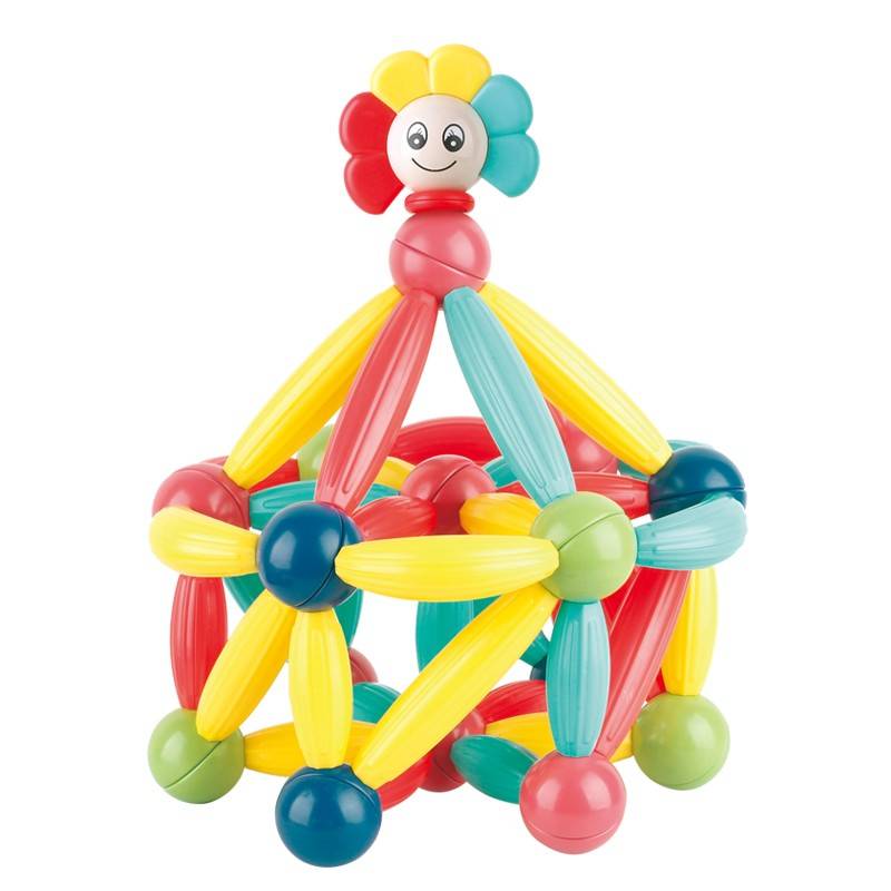 Strong magnetic large particles magnetic rod hundreds of iron absorbing iron magnetic rods tooth assembly children's toys puzzle baby stitching men and women