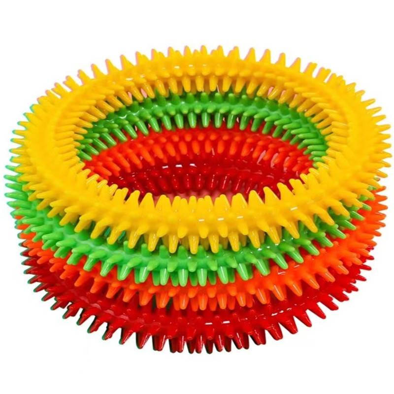 One of the four colors of the tactile massage ring