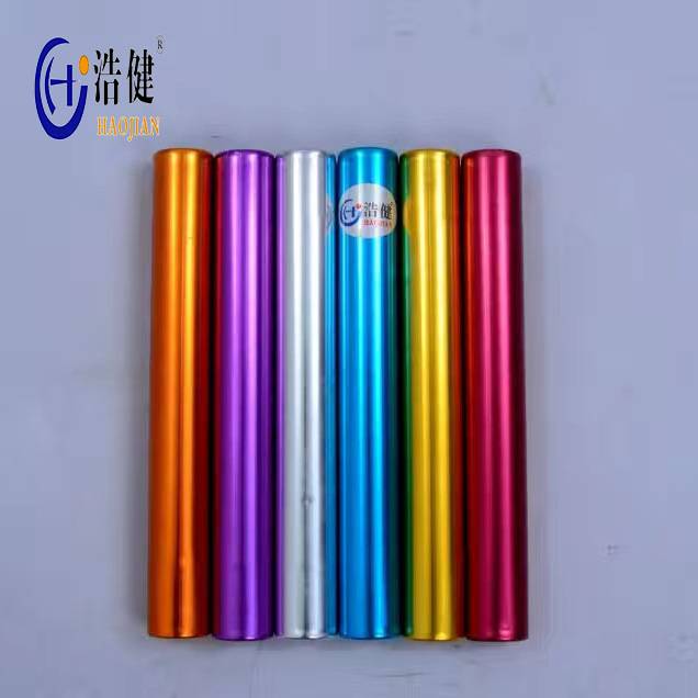 Factory direct -selling aluminum alloy relay sticks track and field competition for special bilateral relay rods lightweight durable relay stick