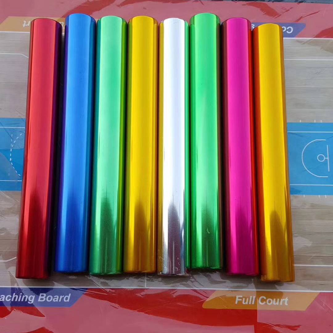 Factory direct -selling aluminum alloy relay sticks track and field competition for special bilateral relay rods lightweight durable relay stick