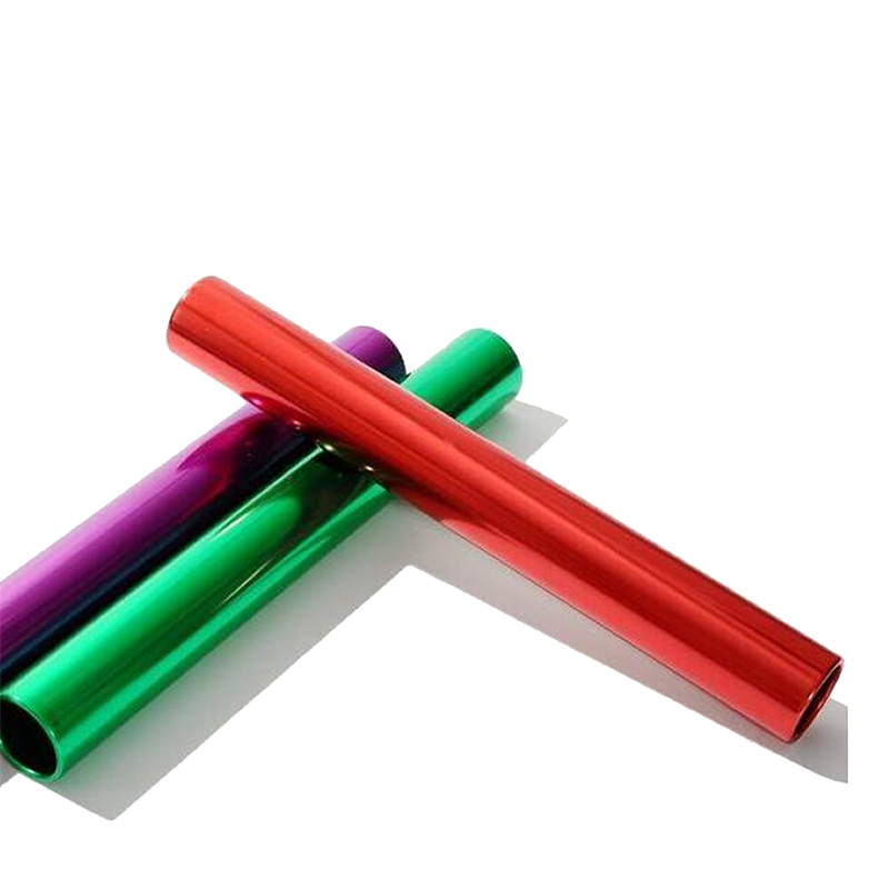 Anti -rod track and field competition for special aluminum alloy plastic red and white children's relay rod kick -in kindergarten sponge aperture props