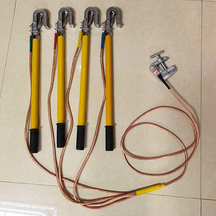 10 kV connection ground wire ground rod carrying short -circuit connection ground wire connection ground clip power high -voltage connection