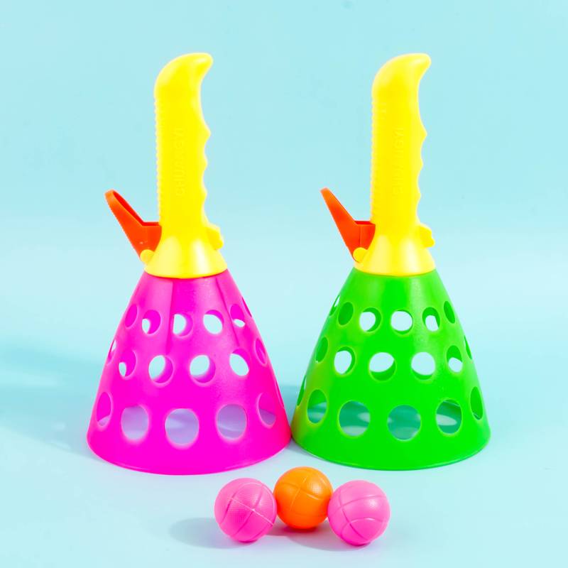 Parent -child outdoor children's fun ejection pair -matching ball launch ball throw ball toys playing ball sphere training equipment