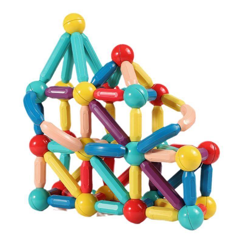 Hundreds of magnetic rods Children 2 -year -old puzzle toy building block assembly magnet stitching baby boys and girl gifts