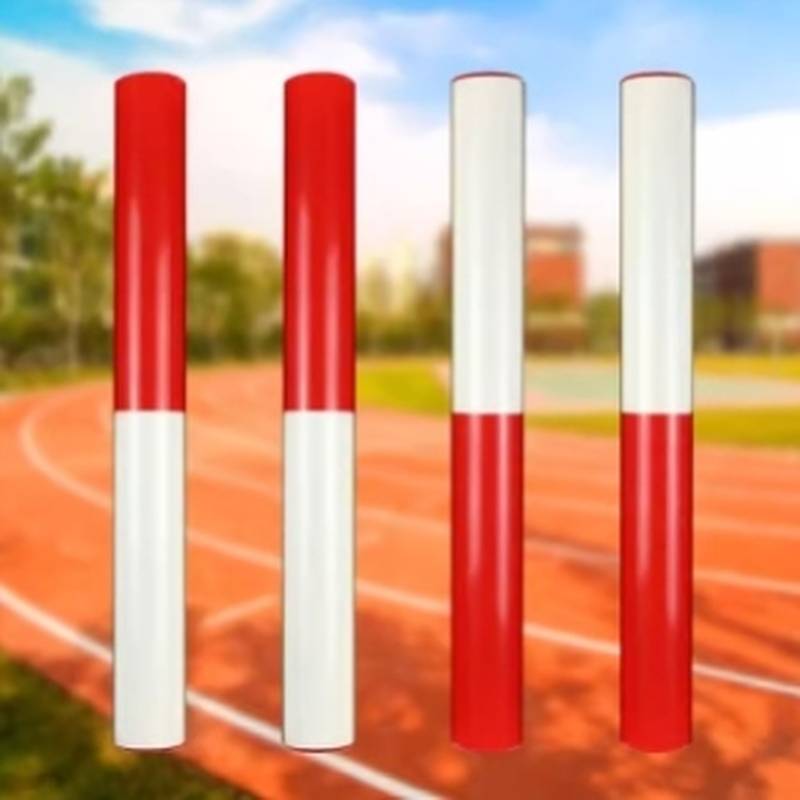 SPORTS EVENT PVC RELAY CLUB KINDERGARTEN TRACK AND FIELD COMPETITIONS PASS RED AND WHITE DURABLE PLASTIC RELAYS 100 METERS