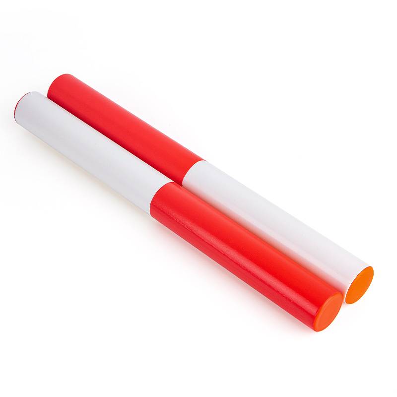 Anti -rod track and field competition with red and white high -strength plastic durable standard ABS relay stick 100 meters transmission