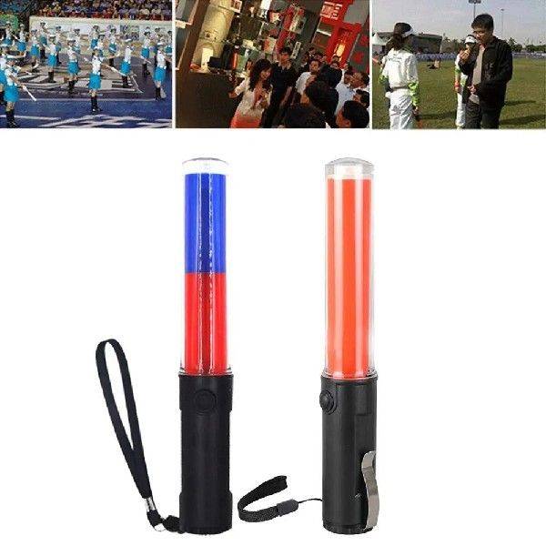 LED Traffic Baton Light Concert Glow Sticks Flash Warning