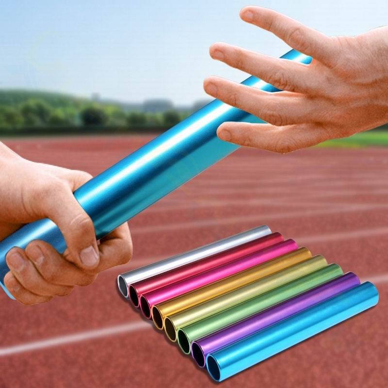 aluminium alloy electroplating student running bar 3.8 cm standard adult track and field relay