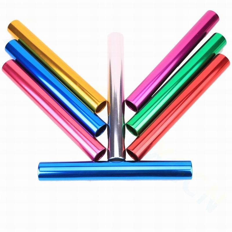 aluminium alloy electroplating student running bar 3.8 cm standard adult track and field relay