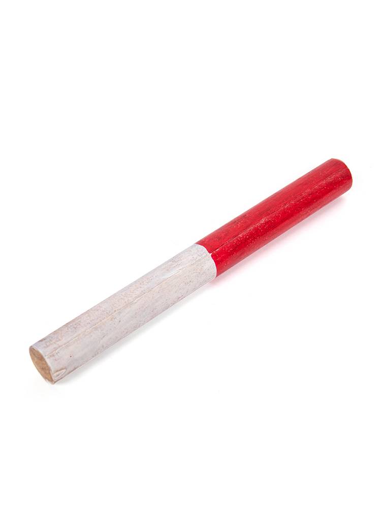 Classic red and white solid wood relay sticks track and field competition for standard relay 100 meters to transmit high -strength fall resistance and durability