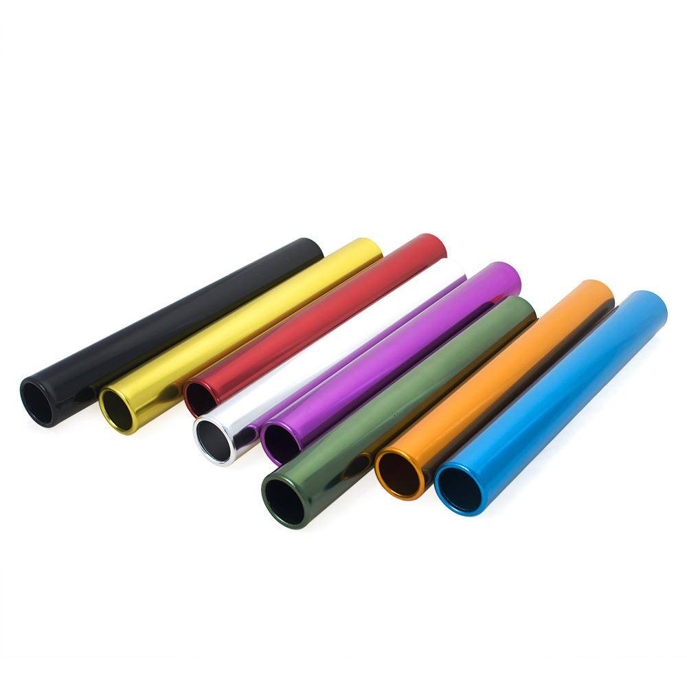 Factory direct selling hot -selling aluminum alloy transfer rod, track and field Equipment baton passes the single -end free laser